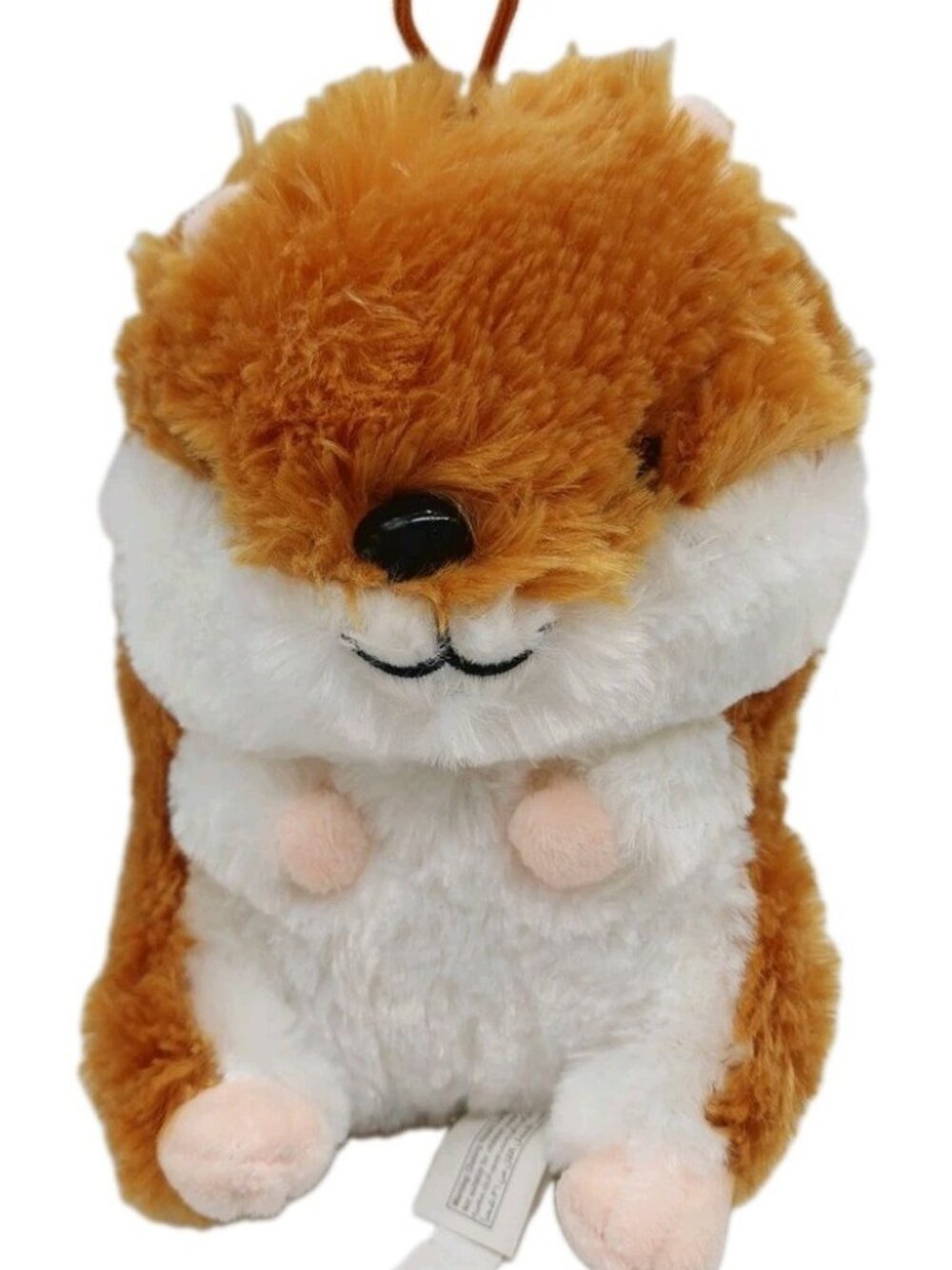 Hamster Gerbil Plush Stuffed Animal Chubby Brown White 7"